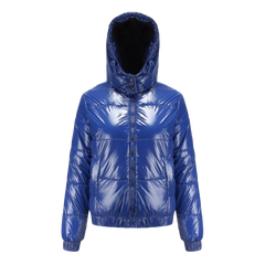 ELVERO - BURGUNDY PUFFER JACKET BLUE