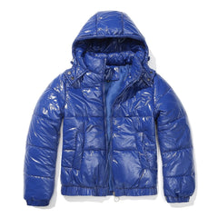 ELVERO - BURGUNDY PUFFER JACKET BLUE