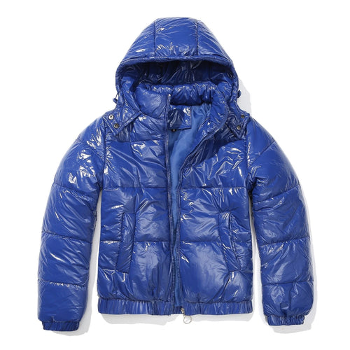 ELVERO - BURGUNDY PUFFER JACKET BLUE