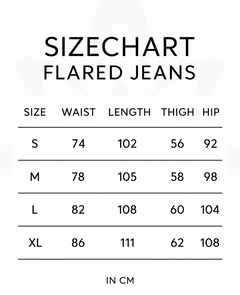 louvv flared jeans grau