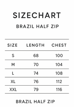 BRAZIL HALF ZIP PINK