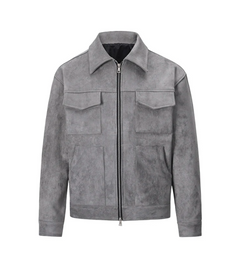 VELOUR - JACKET GREY