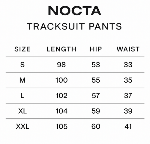 NOCTA TRACKSUIT BLACK