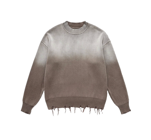 ARVID - DISTRESSED SWEATER