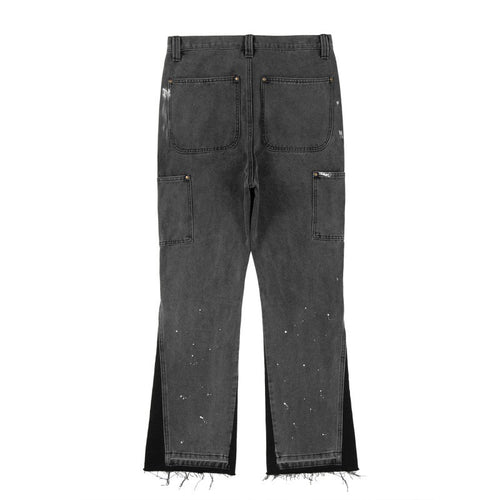 virale flared denim schwarz