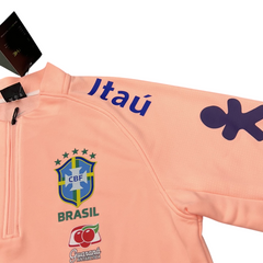 BRAZIL HALF ZIP PINK