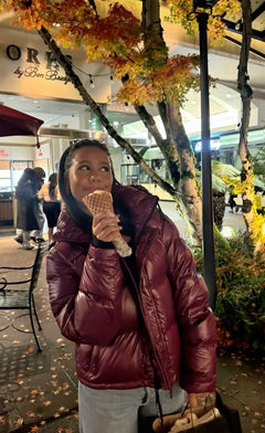 ELVERO - BURGUNDY PUFFER JACKET